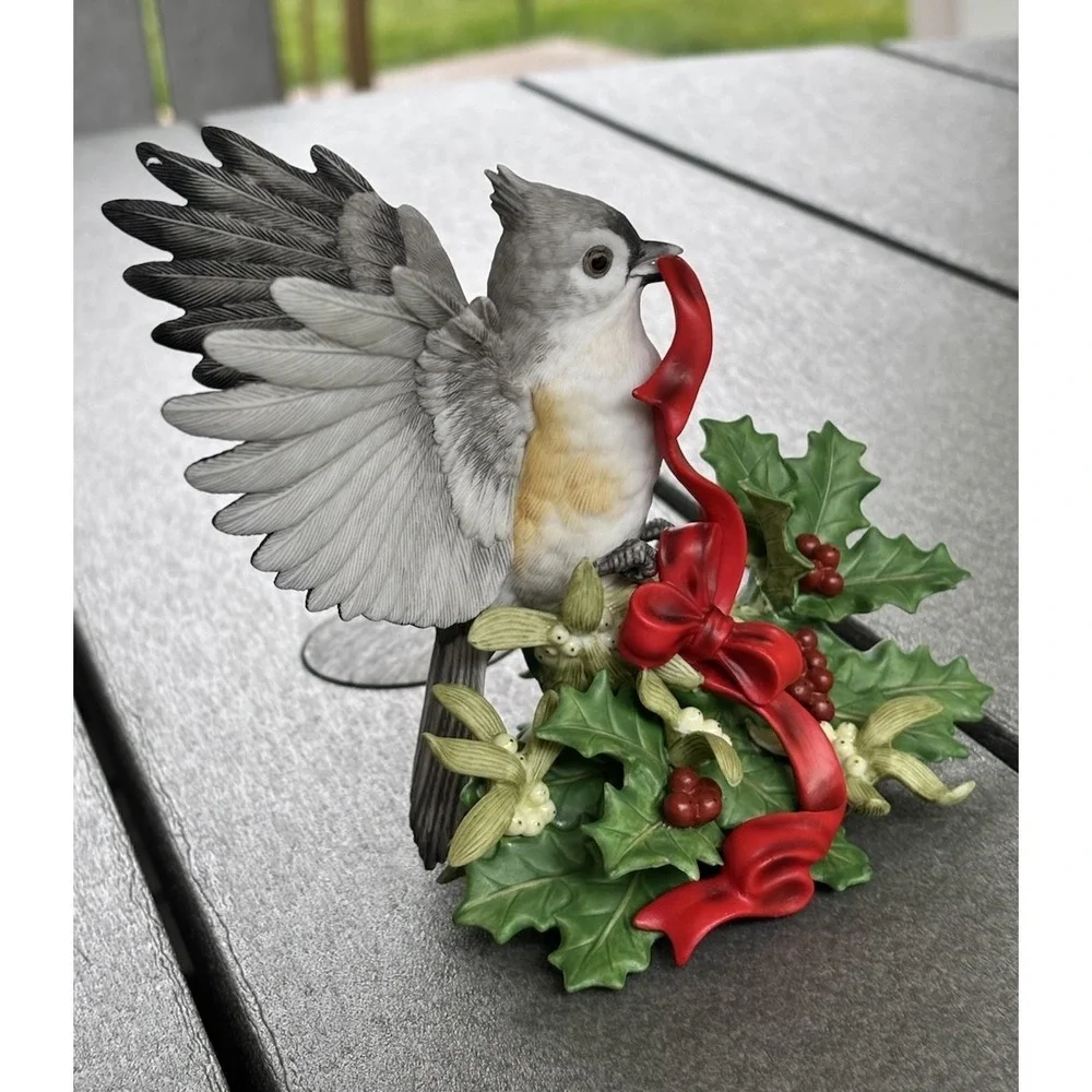 Lenox Bird Collection 1999 Lenox Christmas Tufted Titmouse Vintage Collectible